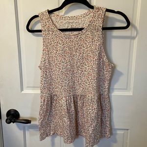 American Eagle Floral Babydoll Tank